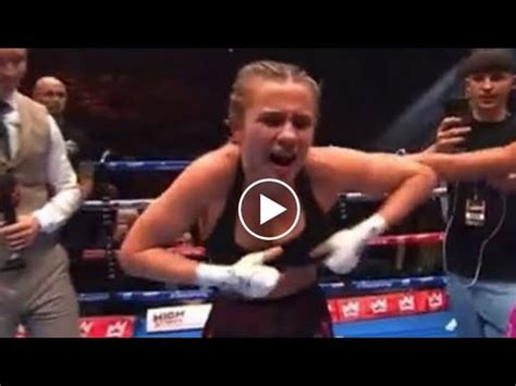 daniella hemsley ring flash nude|Womens boxer flashes the crowd after her first win